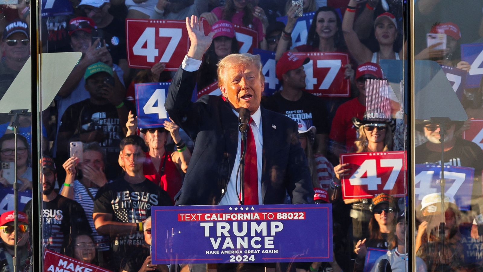 Man with weapons, including high-capacity magazine, stopped at checkpoint near Donald Trump rally | US News