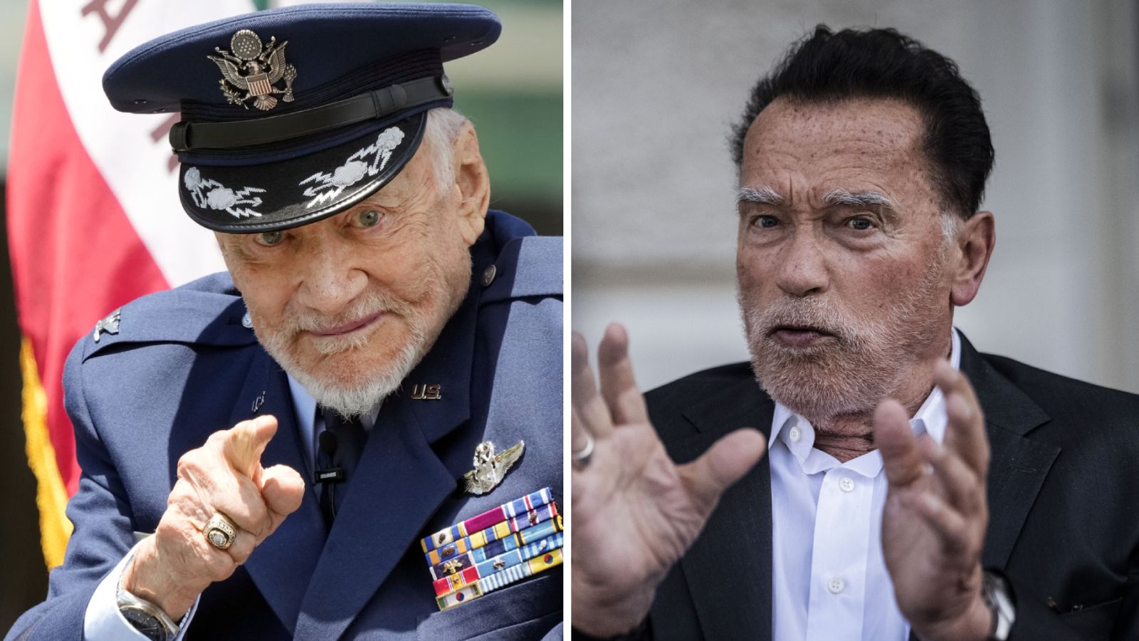US election latest: Buzz Aldrin backs Trump - as Arnold Schwarzenegger reveals his endorsement
