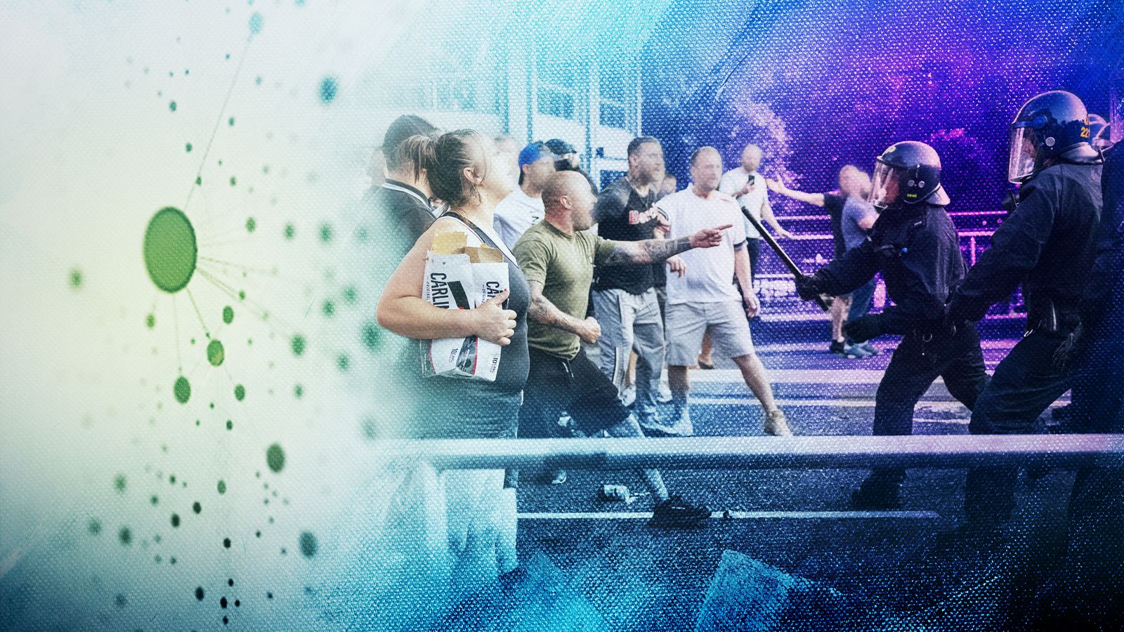 Sky reveals online network behind far right riots | UK News | Sky News