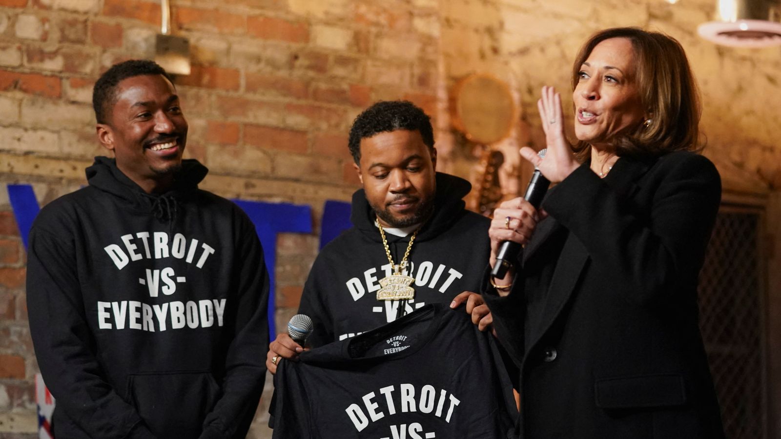 ‘Trump opens doors for us – the Democrats haven’t’: In Detroit, Harris faces a battle to win over young black men