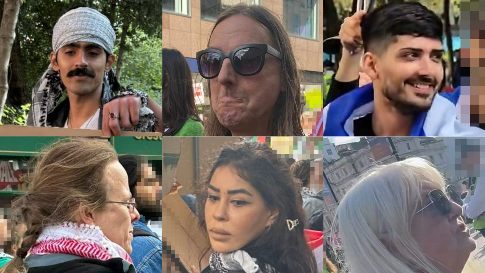 Do you know these people? Police appeal for help identifying people at Middle East protests 