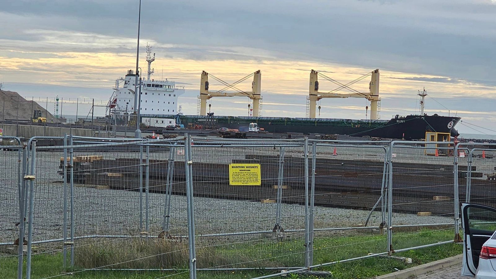 Damaged MV Ruby docks in Norfolk to transport huge quantities of ammonium nitrate | uk news