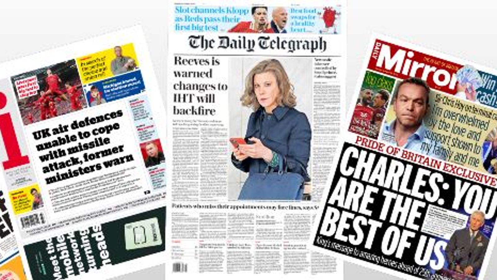 Monday's national newspaper front pages | UK News | Sky News