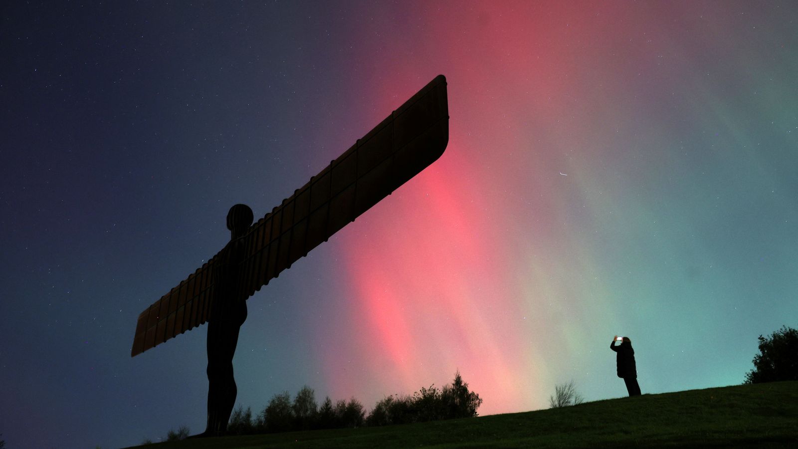 Northern Lights put on spectacular display as people share their sightings of the aurora borealis