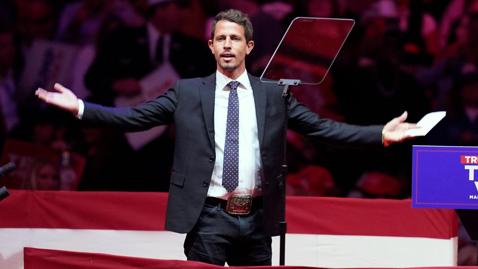 Donald Trump rally: Comedian Tony Hinchcliffe under fire after labelling Puerto Rico ‘floating island of garbage’ | US News