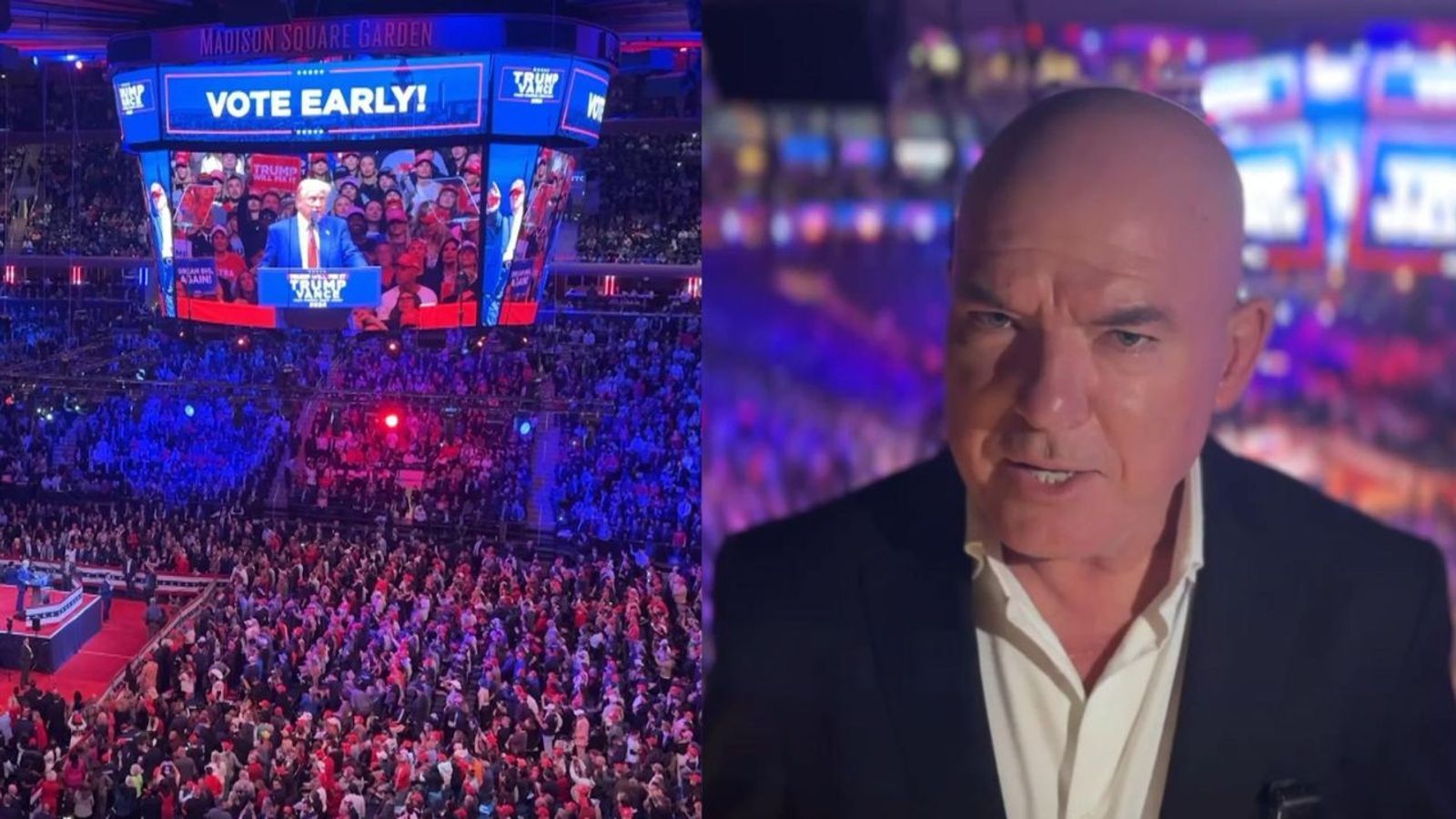 Donald Trump held six-hour rally at iconic Madison Square Garden | US ...