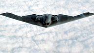  B-2 stealth bomber Pic: Reuters file 