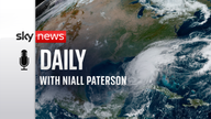 Hurricane Milton ahead of its expected landfall in Florida. 