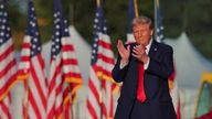 Donald Trump has returned to Butler, Pennsylvania. Pic: Reuters