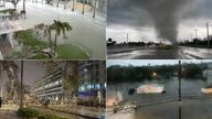 Hurricane Milton. Pics: Sky News/Makenna Caskey