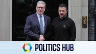 Ukrainian President Volodymyr Zelensky is greeted by Prime Minister Sir Keir Starmer as he arrives in Downing Street, London, ahead of meetings with the Prime Minister and Nato Secretary General Mark Rutte, at number 10. Picture date: Thursday October 10, 2024. PA Photo. See PA story POLITICS Ukraine. Photo credit should read: Jonathan Brady/PA Wire