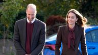 The Prince and Princess of Wales arrive for a visit to Southport Community Centre to meet the families of those caught up in the Southport knife attack. Pic: PA 