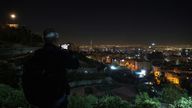 A general view of Tehran after several explosions were heard on 26 October. Pic: Majid Asgaripour/West Asia News Agency via Reuters