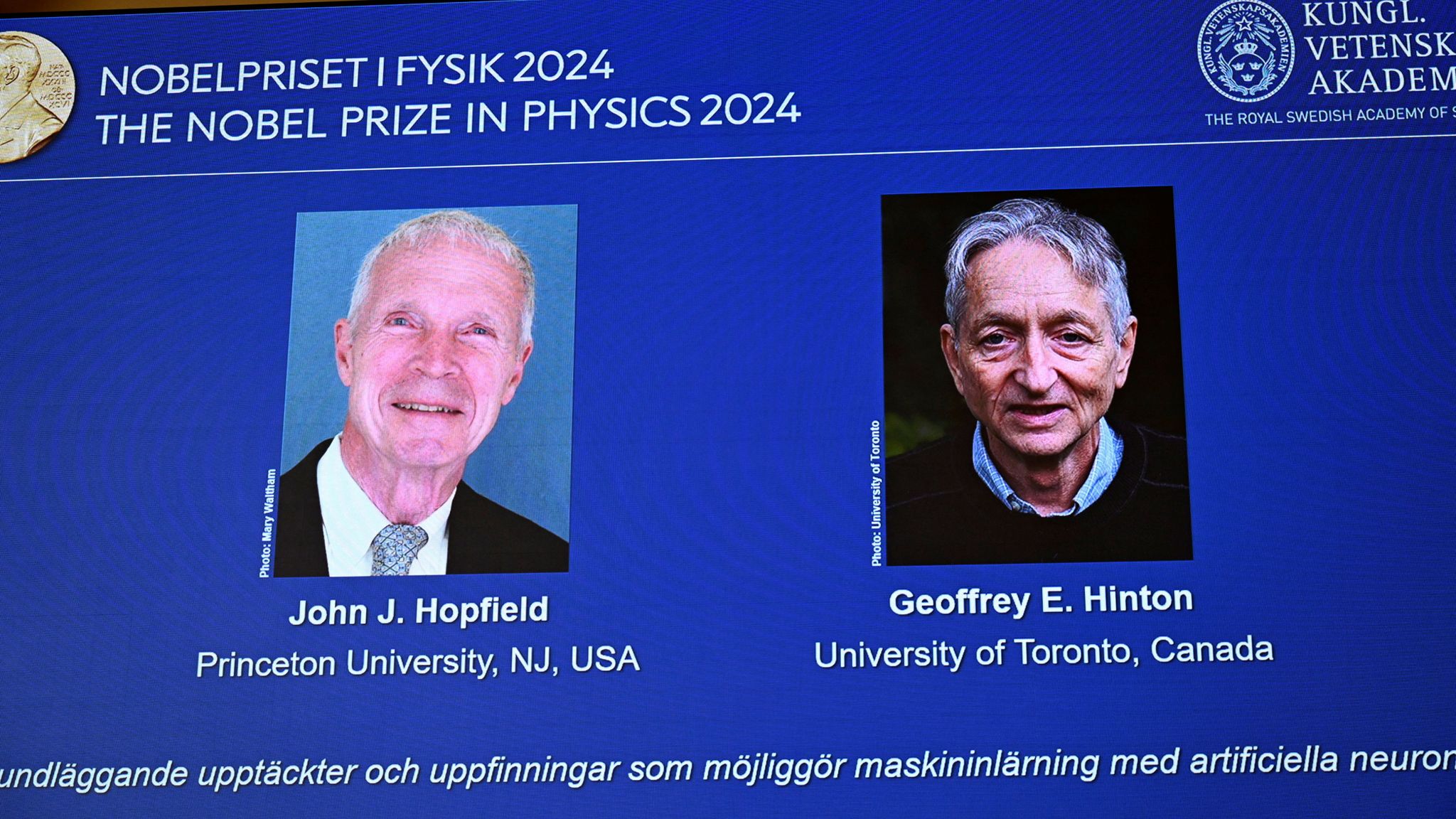 Nobel physics prize awarded to 'godfather of AI' who warned the