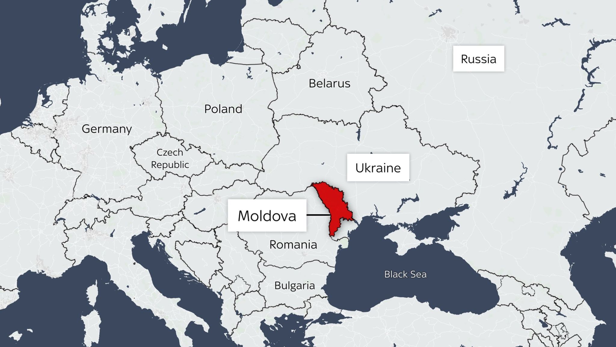 Massive Election Interference By Russia Moldovan Officials Say In Skynews Moldova Map 6723274
