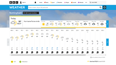 BBC weather app predicts hurricane force winds in London and 400C in ...