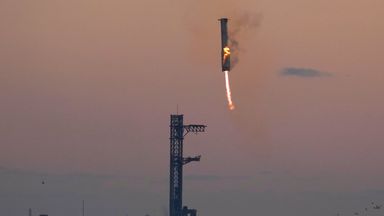 SpaceX rocket booster makes successful landing after test launch - as