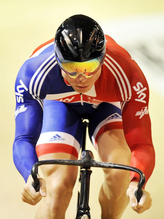 Sir Chris at the World Track Cycling Championships in Copenhagen, Denmark, in March 2010. Pic: PA