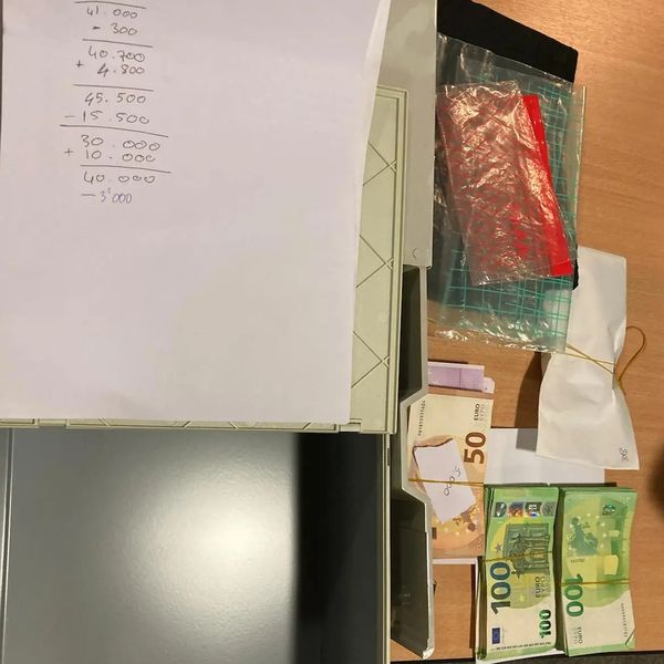 Items seized by police during an investigation into a counterfeit wine gang. Source: Europol press release