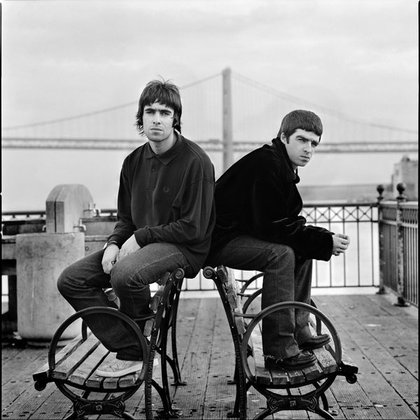 Liam and Noel Gallagher in San Francisco, 1995. Pic: Jill Furmanovsky