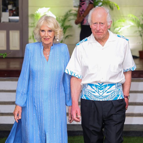 King Charles and Queen Camilla arrive to attend the CHOGM Reception & Dinner at the Robert Louis Stevenson Museum, near Apia, Samoa.
Pic: Reuters