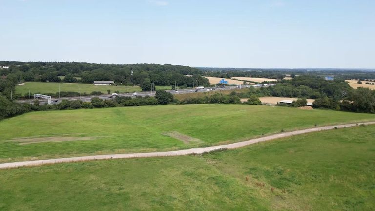 The proposed site for the data centre in Abbots Langley