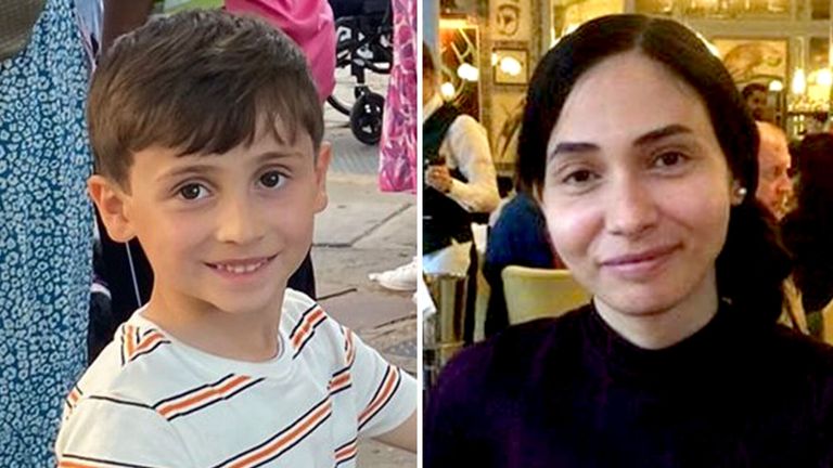 Adam Glanville and his mother Karima Mahmoud were last seen in London in June. Pic: Metropolitan Police