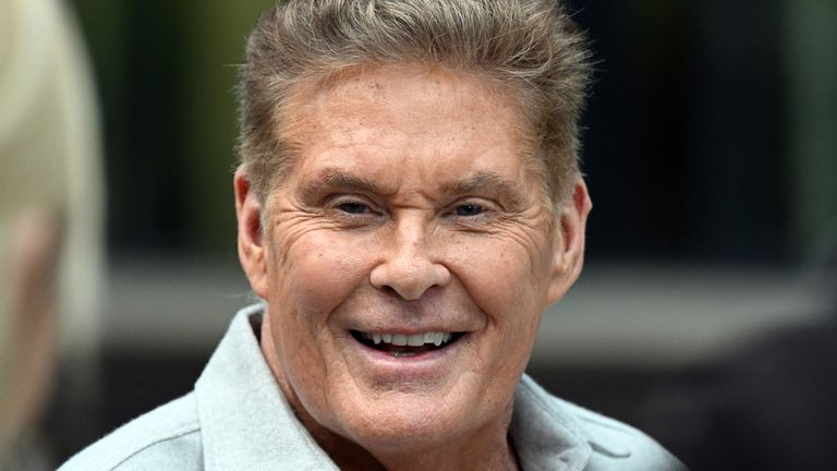 David Hasselhoff fotografiado en 2022. Foto: AP