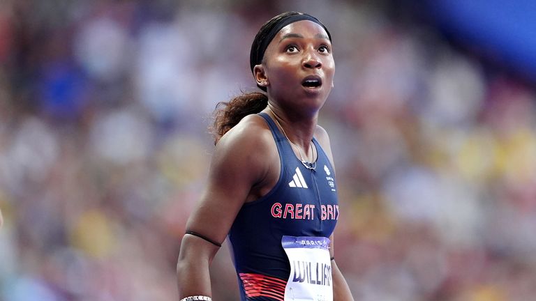 Team GB's Bianca Williams at this summer's Olympics in Paris. Pic: PA