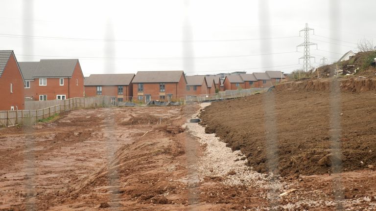 House building site in Bristol