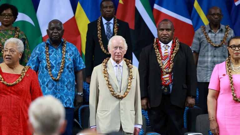 King caught in middle of row as Commonwealth speech focuses on ‘learning lessons’