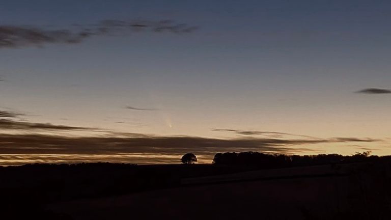 The comet over Dorset. Pic: Kevin Quinn