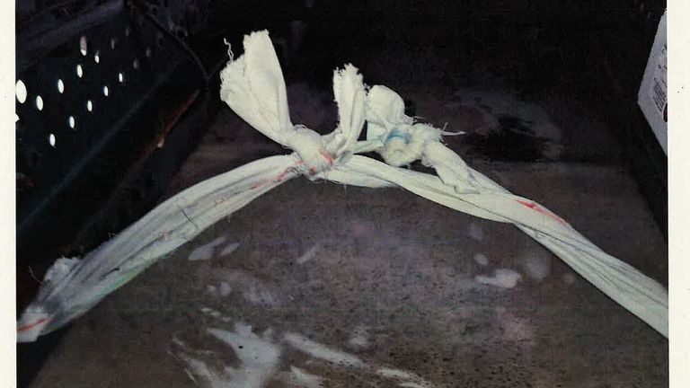 The sling used by Daniel Khalife to escape. Pic: Met Police