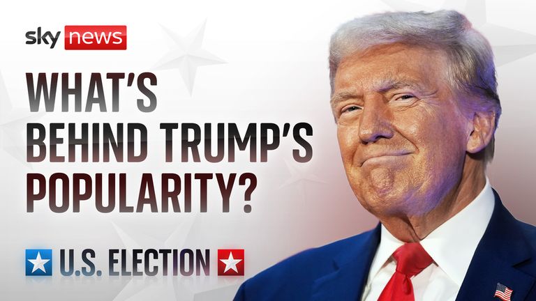 Sky News Explains: What&#39;s behind Donald Trump&#39;s popularity?