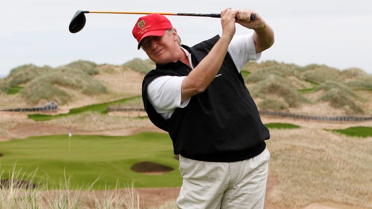 Donald Trump's new golf course will be his second in Aberdeenshire. Pic: Reuters