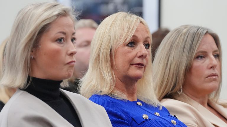 Gemma, Lindsay and Jen at the press conference. Photo: PA