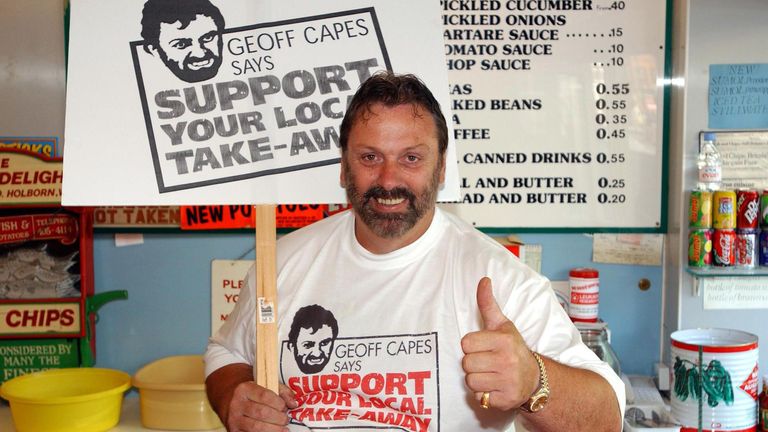 Geoff Capes pictured in 2001.
Pic: PA