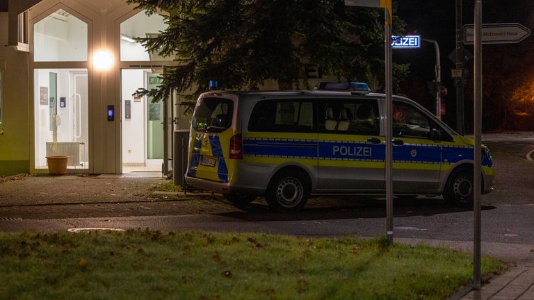 20 October 2024, North Rhine-Westphalia, Sankt Augustin: View of a police station in Sankt Augustin. The Federal Public Prosecutor's Office has arrested a suspected supporter of the terrorist organization "Islamic State" (IS) who is said to have planned an attack on the Israeli embassy in Berlin. Photo by: Thomas Banneyer/picture-alliance/dpa/AP Images


