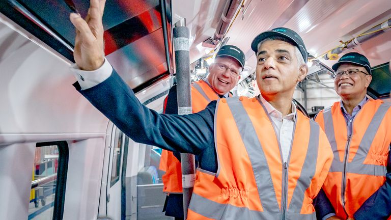 Mayor of London Sadiq Khan at the opening of the £200 million Siemens' Rail Village in Goole.
Pic:PA