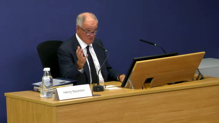 Former Chair of Post Office Ltd, Henry Staunton.
Pic: PA