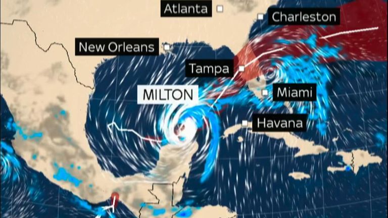 Hurricane Milton is heading towards Florida