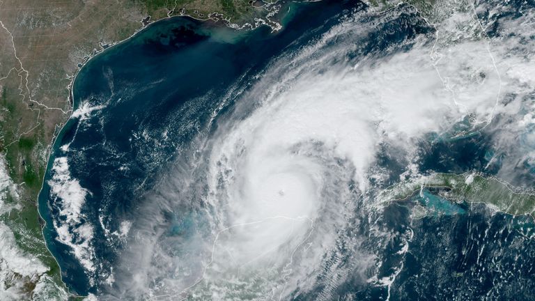 Hurricane Milton making its way across the Gulf of Mexico toward Florida. Pic: Reuters