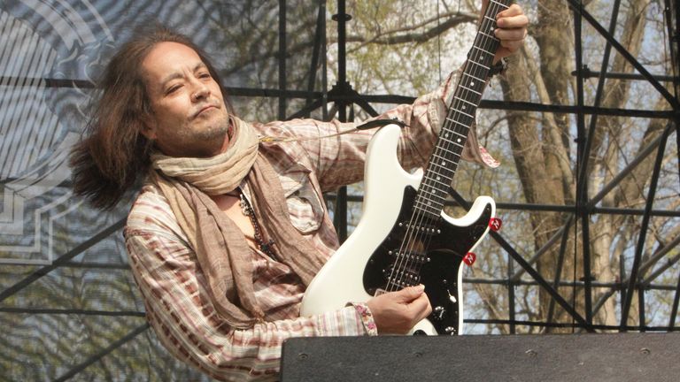 Lee performs at the M3 Rock Fest in 2014. Pic: Owen Sweeney/Invision/AP)