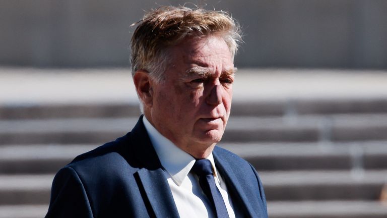 James Jacobson outside the federal court during the trial of former Abercrombie CEO Mike Jeffries, in Central Islip, Long Island, New York. Pic: Reuters