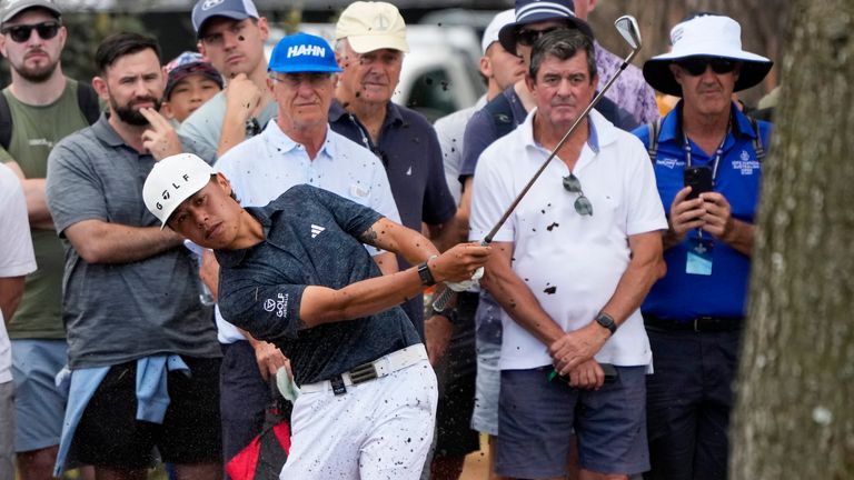 Guan at the Australian Open Golf Championships in December 2023. Pic: AP