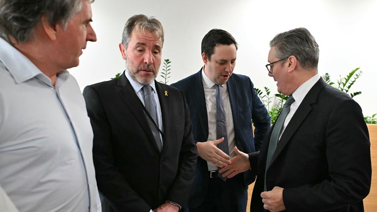 Prime Minister Keir Starmer shakes hands with Tees Valley Mayor Ben Houchen (second right) as he meets regional Mayors and leaders from across the UK during the Council of the Nations and Regions in Edinburgh, the first gathering for metro mayors and first ministers of devolved administrations. Pic: PA
