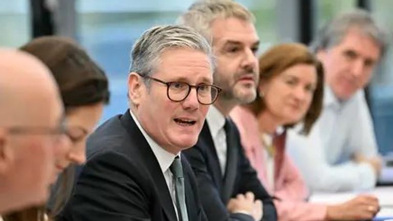 Keir Starmer during the Council of the Nations and Regions in Edinburgh, the first gathering for metro mayors and first ministers of devolved administrations. Picture date: Friday October 11, 2024.