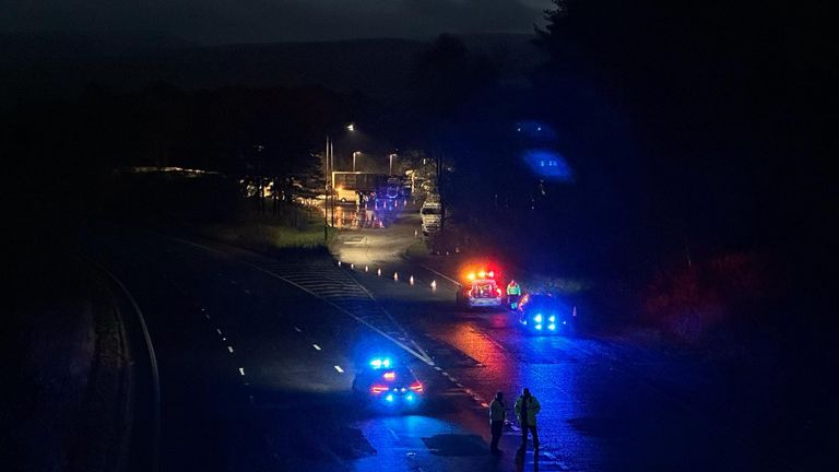 The fatal crash that killed five people took place on the M6. Pic: North Yorkshire Weather Updates