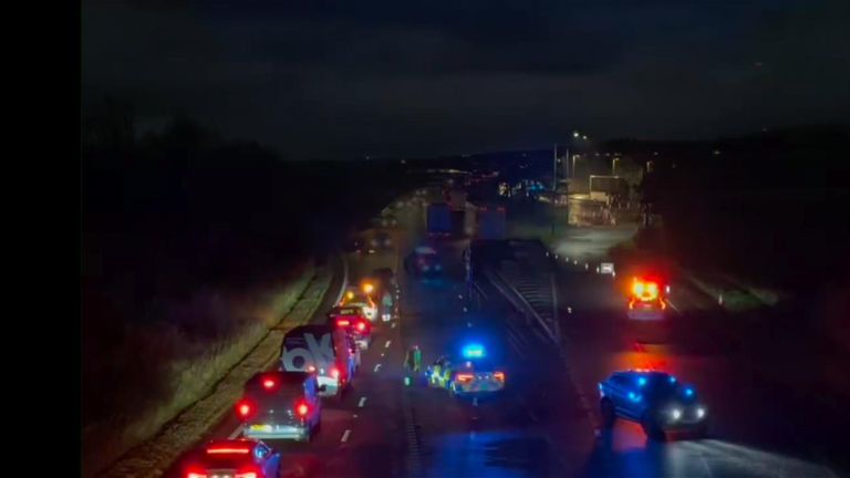 The fatal collision happened on the northbound motorway, past Tebay services in Cumbria, at around 4pm on Tuesday.
