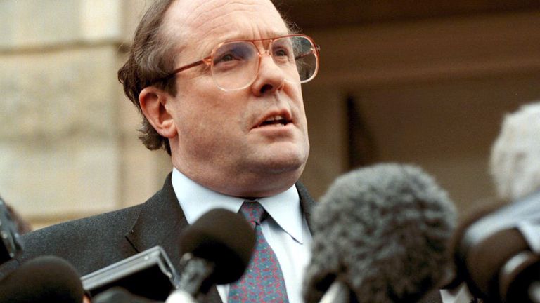 Michael Ancram when he was Northern Ireland Office minister in 1995. Pic: Reuters